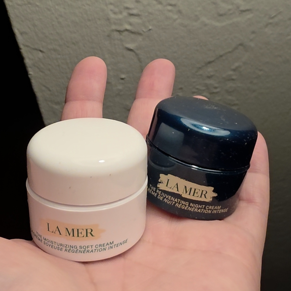 La Mer moisturizing soft cream and night cream duo .25 / 7 mL NIB